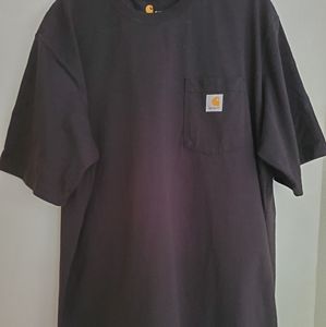 NWOT Carhartt black t-shirt with breast pocket